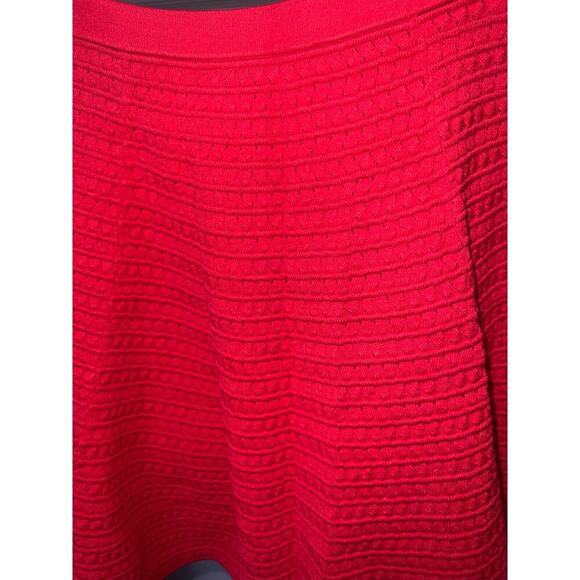 Theory Vermillion Textured Knit Skirt in Petite - Picture 2 of 5
